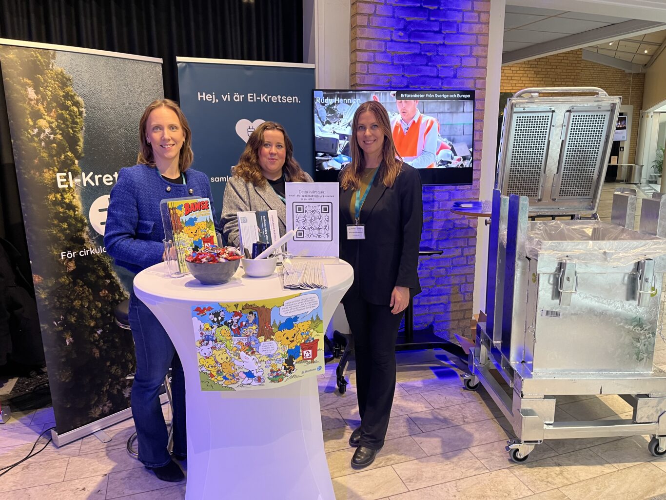 Kristina, Emma och AnnaKarin på Avfall Sveriges höstmöte